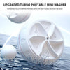 Portable ultrasonic mini washing machine by Blinkcee, compact device with control panel and transparent lid for efficient laundry.