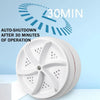 Blinkcee portable ultrasonic mini washing machine with compact design and control panel, ideal for quick laundry loads.