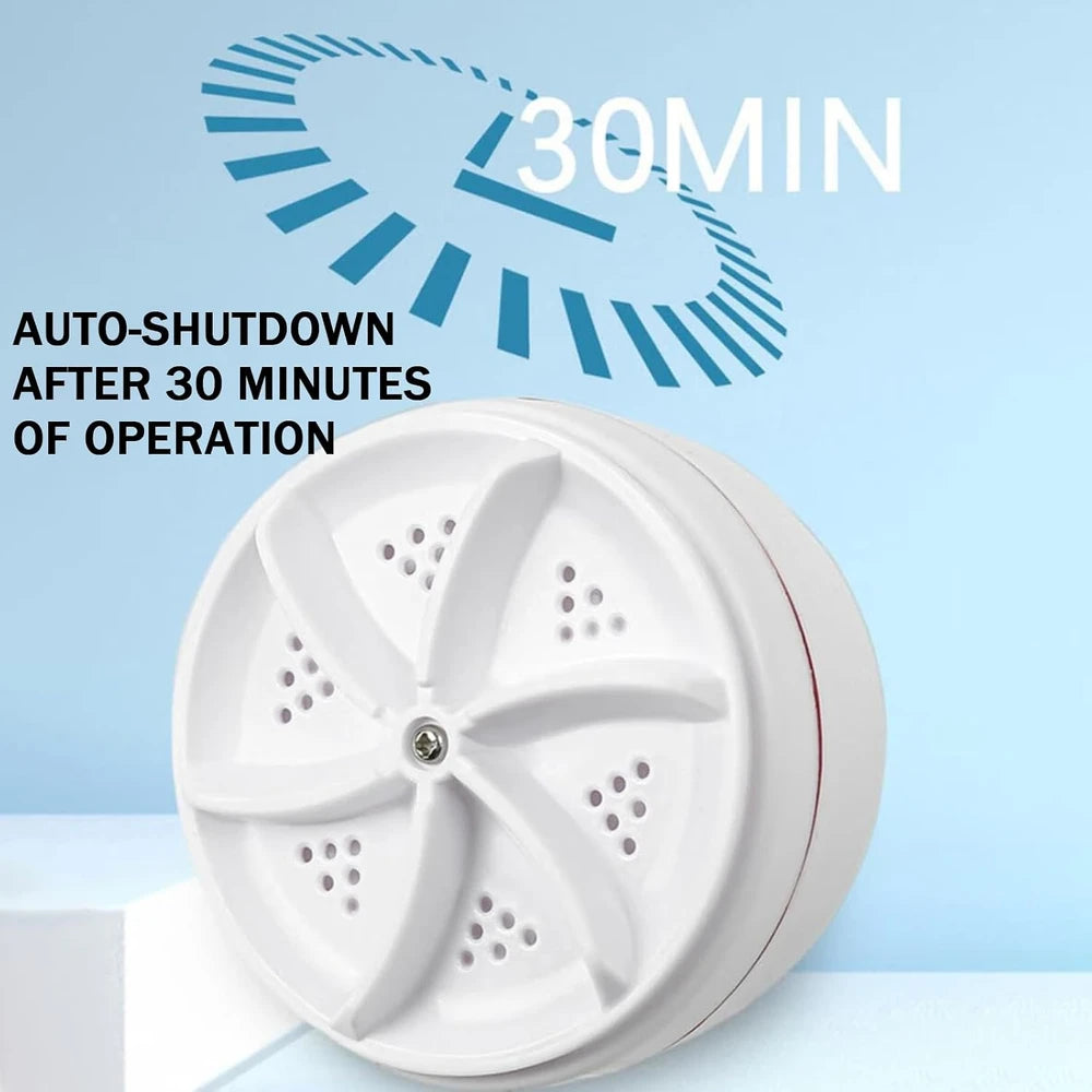 Blinkcee portable ultrasonic mini washing machine with compact design and control panel, ideal for quick laundry loads.