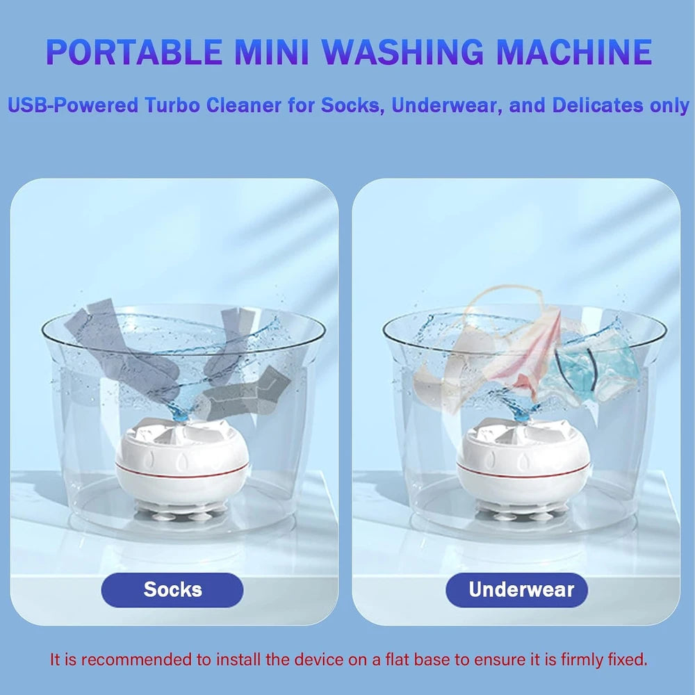 Portable ultrasonic mini washing machine by Blinkcee with compact design and control panel for easy laundry cleaning.
