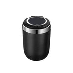 Portable stainless steel car ashtray by Blinkcee, compact and durable with a lid for easy smoking ash disposal.