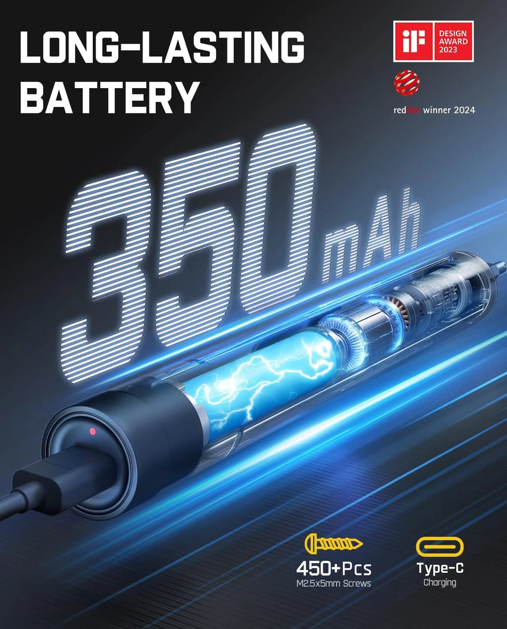 Fanttik NEX E1 Max Mini Electric Screwdriver by Blinkcee, compact handheld tool with ergonomic grip and detachable bits.