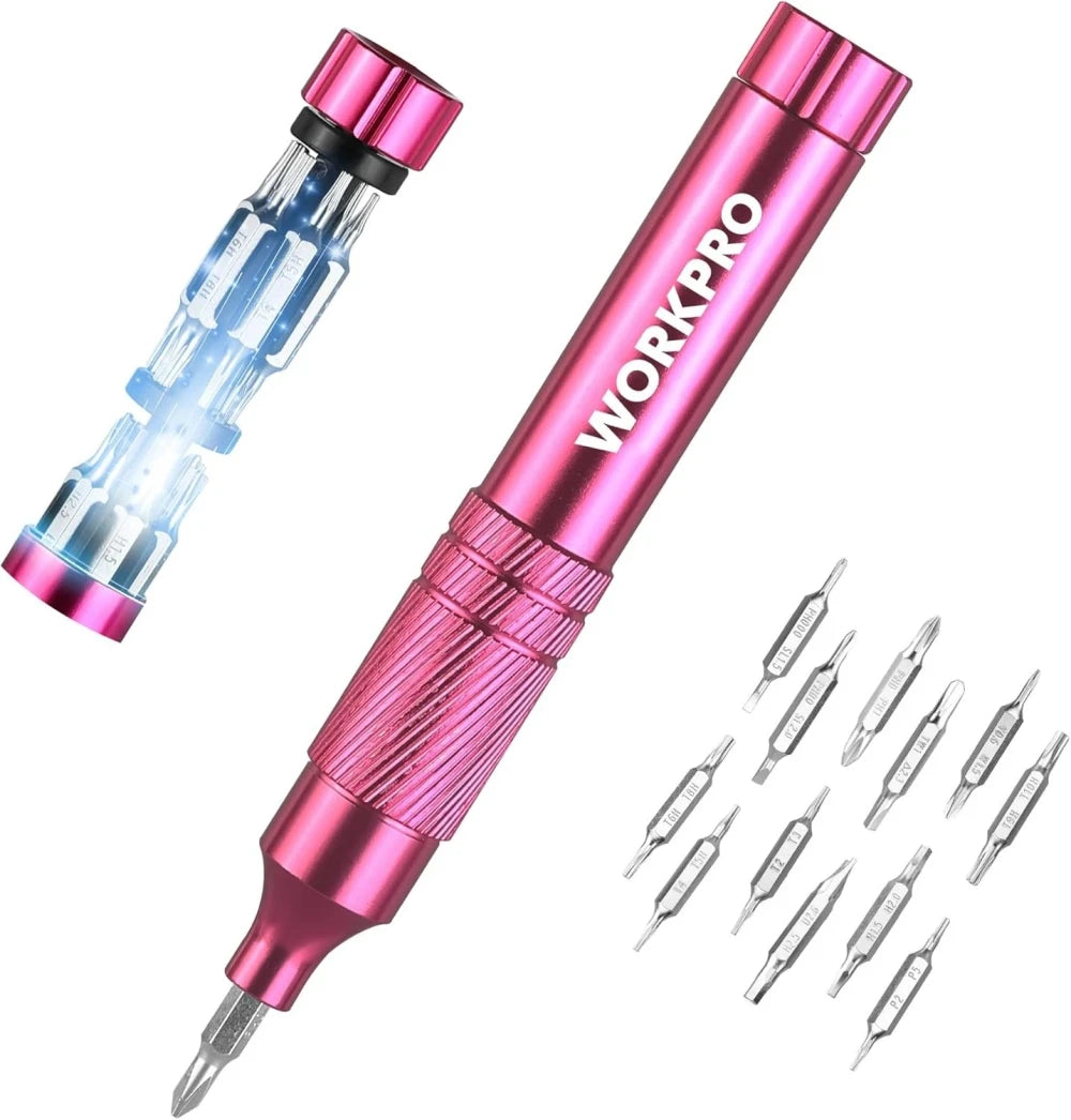Blinkcee Precision Multi-Bit Screwdriver Set with multiple interchangeable bits arranged in a compact case.