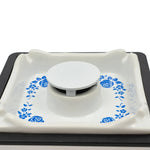 Blinkcee IncenseGuard device in black with sleek design, designed to safely contain incense smoke and ashes.
