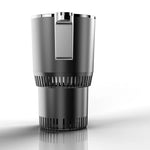 Blinkcee Smart Car Heating and Cooling Cup with on-the-go temperature control, showing sleek design and digital temperature display.