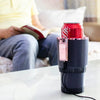 Blinkcee smart car heating and cooling cup with on-the-go temperature control, featuring a sleek stainless steel design and digital display.