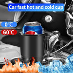 Smart Blinkcee car heating and cooling cup with temperature control, on-the-go beverage container with digital display.