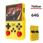 Blinkcee R36S 3.5-inch IPS handheld retro game console with 20,000+ games, portable player for gaming on the go.