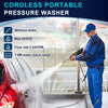 Portable cordless electric power jet by Blinkcee, showing a compact handheld cleaning device with a sleek design and ergonomic handle.