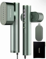 Blinkcee Jack and Rose portable clothes steamer with black handle and compact design, ready for quick fabric steaming.