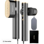 Portable Blinkcee Jack and Rose clothes steamer with water tank and handle for quick, wrinkle-free clothing steaming.
