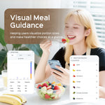 Digital kitchen food scale by Blinkcee with digital display, used for measuring food weight and calculating calories.