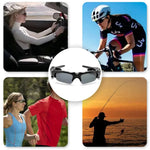 Blinkcee Bluetooth sunglasses with built-in surround sound, featuring sleek design and adjustable arms for comfortable wear.