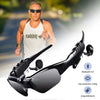 Blinkcee Bluetooth sunglasses with built-in surround sound, sleek black frame, and tinted lenses for outdoor listening.