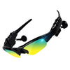 Blinkcee Bluetooth sunglasses with built-in surround sound, featuring sleek design and integrated audio speakers.