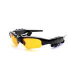 Blinkcee Bluetooth sunglasses with built-in surround sound, sleek design featuring tinted lenses and lightweight frame.