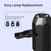 Blinkcee projector night light displaying Halloween, Christmas, and planet images on a wall, ideal for festive and space-themed decor.