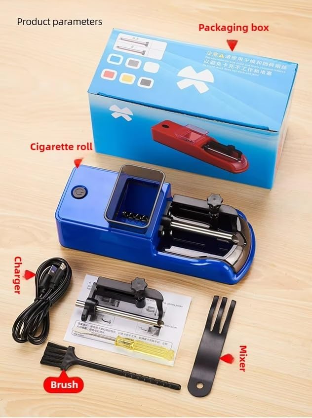 Automatic electric rolling machine by Blinkcee, compact device for rolling cigarettes or herbal blends efficiently.