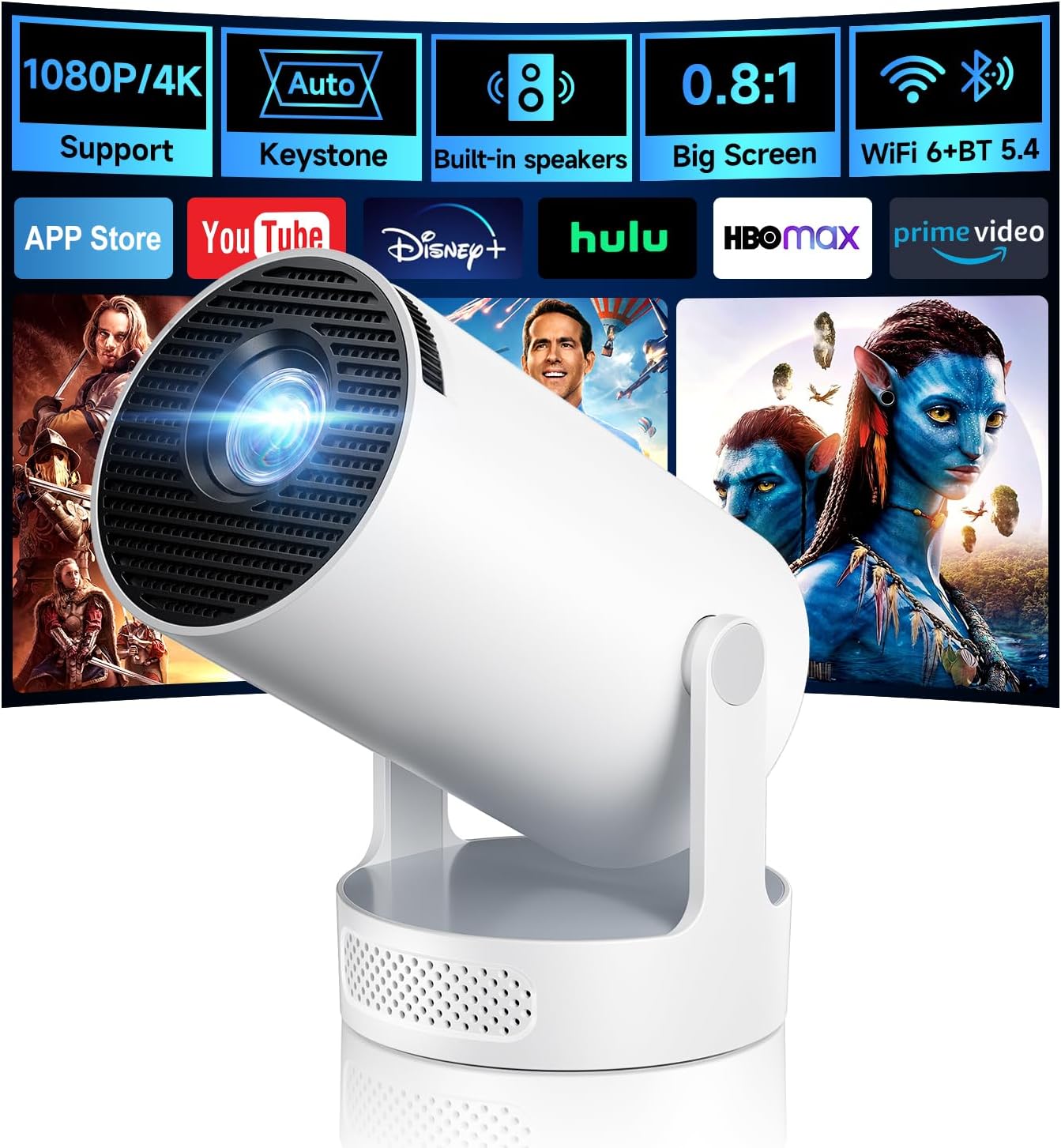 Mini Portable Projector – Big Screen Entertainment Anywhere – Blinkcee
