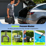 Portable cordless electric power jet by Blinkcee with high-pressure nozzle and ergonomic handle for versatile cleaning.