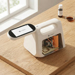 Handheld Blinkcee Smart Food Printer Machine with digital display and sleek design for printing edible images and patterns.