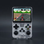 Blinkcee R36S 3.5-inch IPS handheld retro game console with colorful screen and controls, featuring over 20,000 games for portable gaming.
