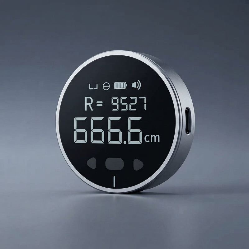 Electric distance measuring ruler by Blinkcee showing digital display and sleek design for precise measurements