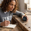 Electric distance measuring ruler by Blinkcee shown with digital display and sleek design for accurate length measurement.