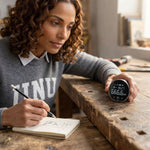 Electric distance measuring ruler by Blinkcee shown with digital display and sleek design for accurate length measurement.