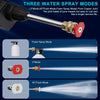 Portable cordless electric power jet by Blinkcee, shown in use with adjustable nozzle and compact design for versatile cleaning.