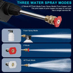 Portable cordless electric power jet by Blinkcee, shown in use with adjustable nozzle and compact design for versatile cleaning.