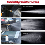 Portable cordless electric power jet by Blinkcee showing a sleek, handheld cleaning device with a trigger and nozzle for versatile use.