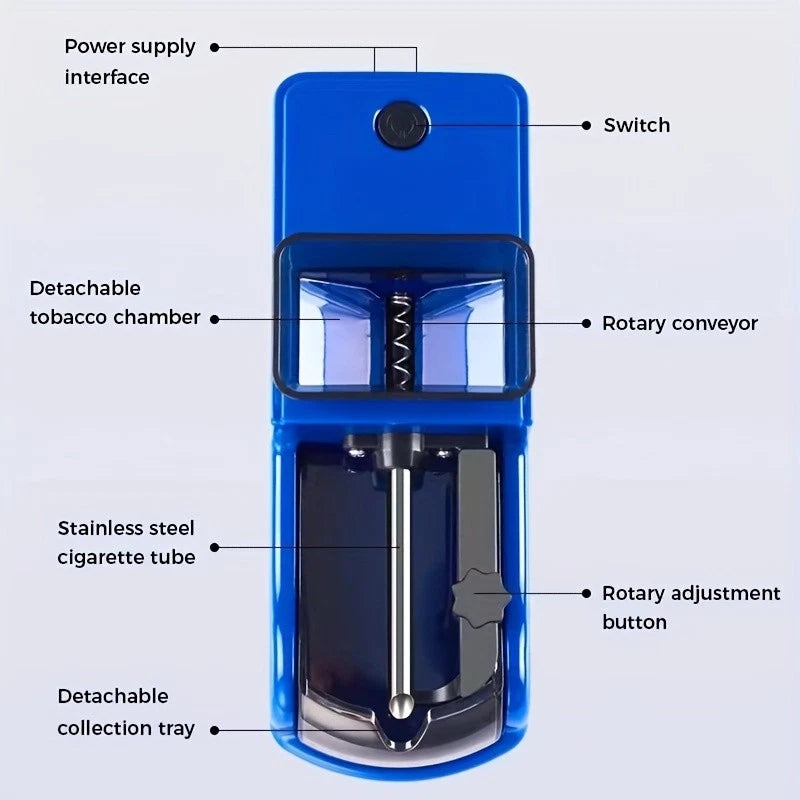 Automatic electric rolling machine by Blinkcee, compact device for easy and efficient cigarette rolling.
