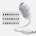 Blinkcee projector night light displaying Halloween, Christmas, and planet images for festive or space-themed decorating.
